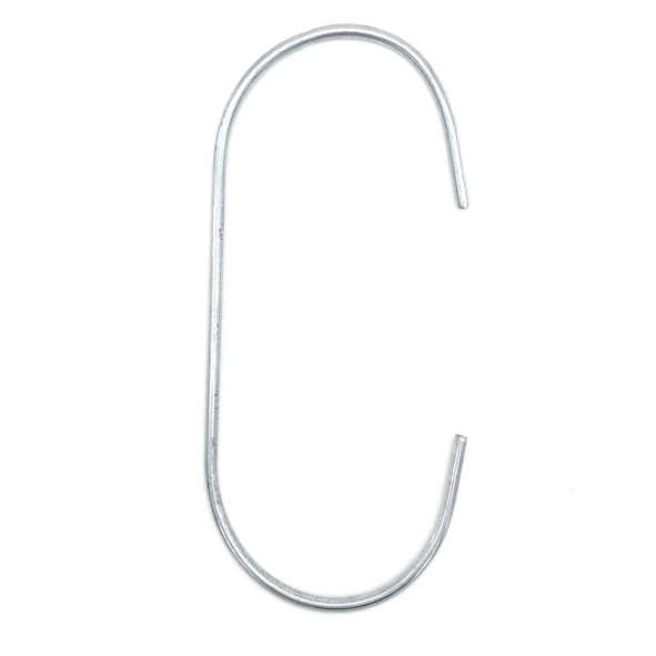 C-Haken 80 mm lang, 2 mm ø verzinkt