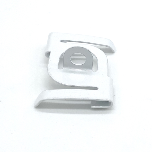 Decken-Clip 38 mm x 28 mm, weiß, mit Öse: 5 mm ø
