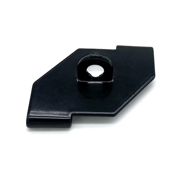 Blechlip schwarz, 39 x 29 mm, Öse: 5 mm ø