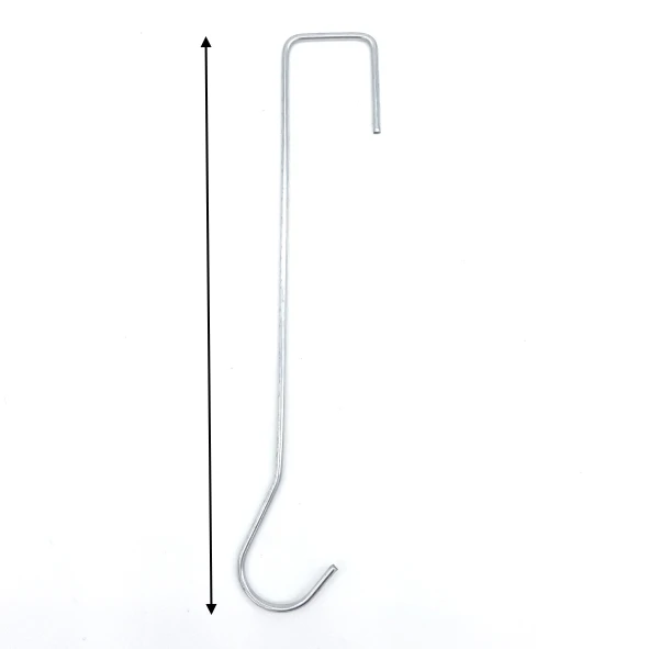Paneeldeckenhaken 250 mm lang, 2 mm ø verzinkt, Paneel-Innenmaß: 20 mm/25 mm