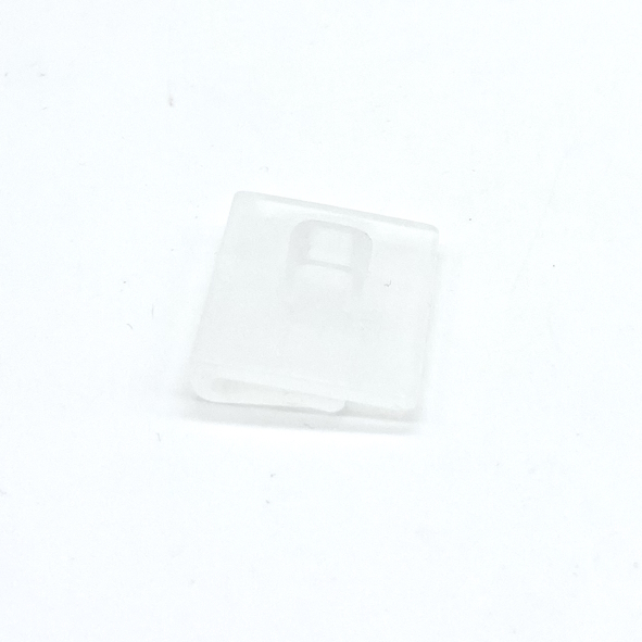 Deckenclip 19 mm x 19 mm, transparent, mit Öse