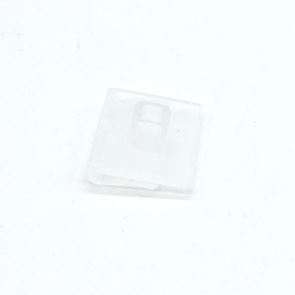 Deckenclip 19 mm x 19 mm, transparent, mit Öse
