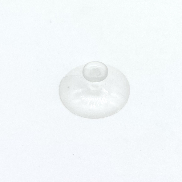 Haftsauger 20 mm ø transparent, mit Knopf-ø 8 mm, Hals-ø 4 mm
