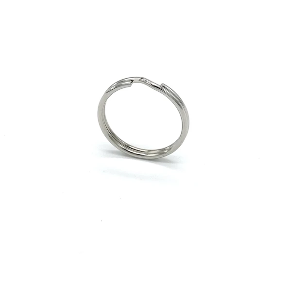Schlüsselring 25 mm Außen-ø, 1,5 mm ø Stahl-vernickelt