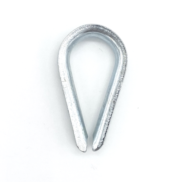 Drahtseilkausche</p>
<p>DIN 65457, für Seil 4 mm ø verzinkt