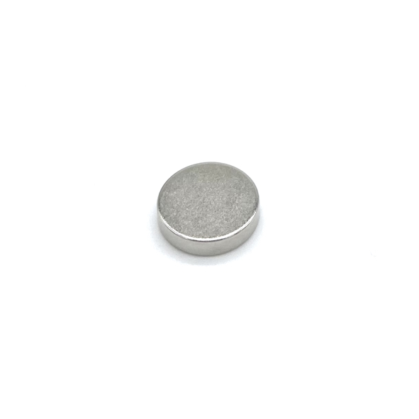 Neodym-Scheibenmagnet N45, 12 mm ø x 3 mm, vernickelt, Haftkraft: ca. 2,4 kg