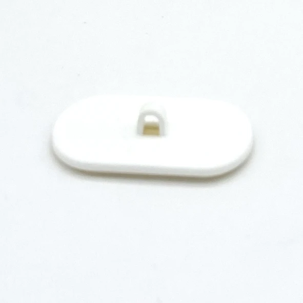 Selbstklebescheibe 40 mm x 19 mm, weiß, mit Öse