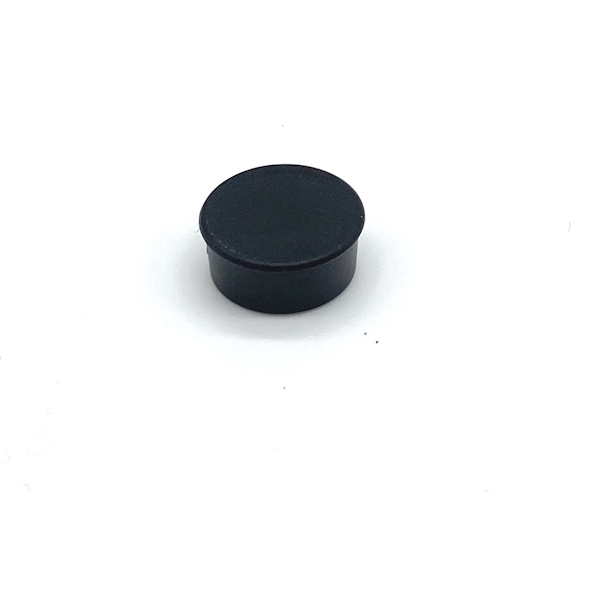 Dispomagnet im Kunststoffgehäuse, Farbe: schwarz, 16 mm ø, 7 mm hoch, Haftkraft: 300 g