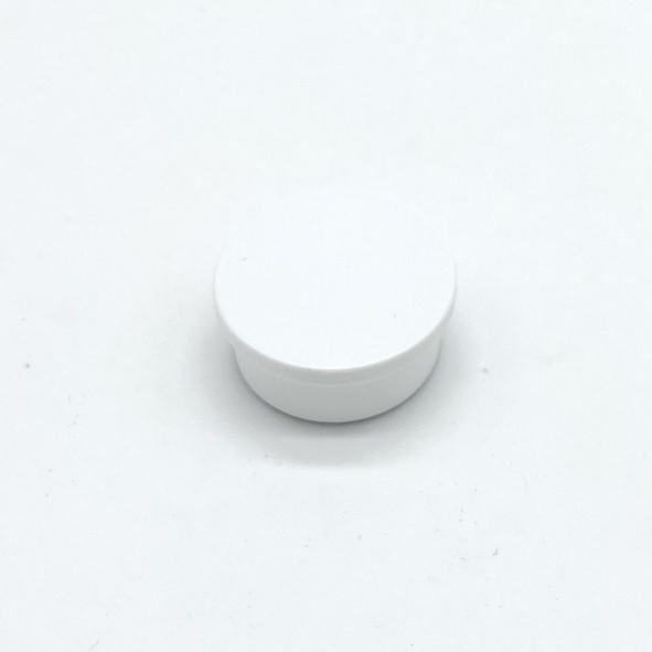Dispomagnet im Kunststoffgehäuse, Farbe: weiß, 25 mm ø, 8 mm hoch, Haftkraft: 650 g