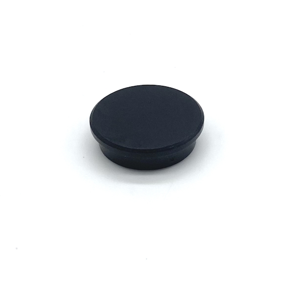 Dispomagnet im Kunststoffgehäuse, Farbe: schwarz, 25 mm ø, 8 mm hoch, Haftkraft: 650 g
