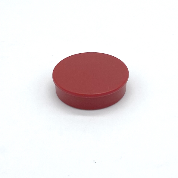 Dispomagnet im Kunststoffgehäuse, Farbe: rot, 30 mm ø, 7,8 mm hoch, Haftkraft: 1 k