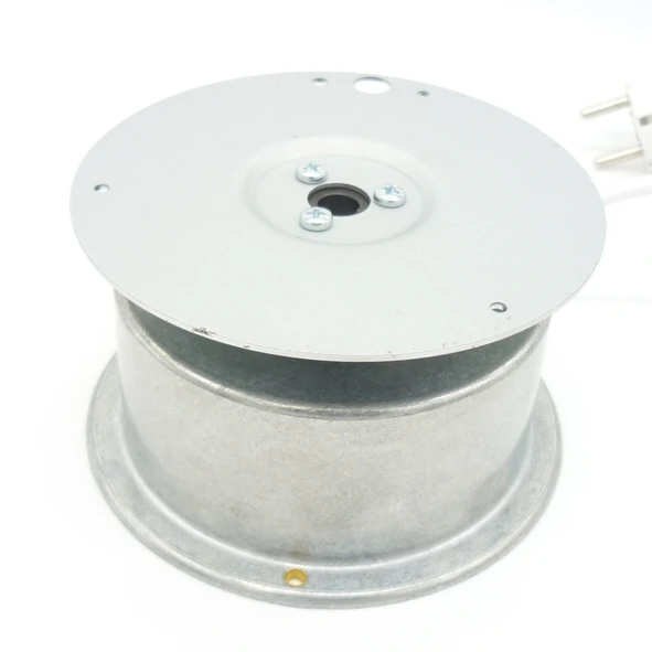 Drehbühne 10 kg Tragkraft Zinkgehäuse Drehteller: 124 mm ø Gehäusedurchmesser: 130 mm Gesamhöhe: 72 mm Drehzahl: 2,5 U/Min. (rechtsdrehend) Betriebsspannung: 220 – 240 V