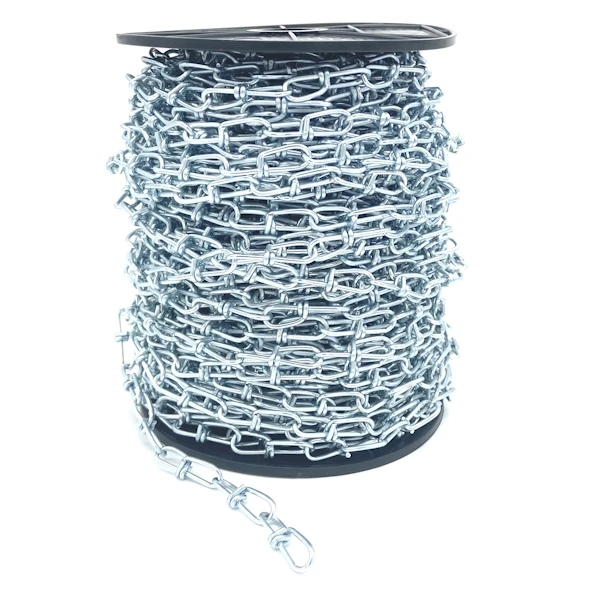 Knotenkette - K14 1,4 mm ø Stahl-verzinkt Innenlänge: 21 mm Außenbreite: 7 mm Verpackungseinheit: 30 m Rolle