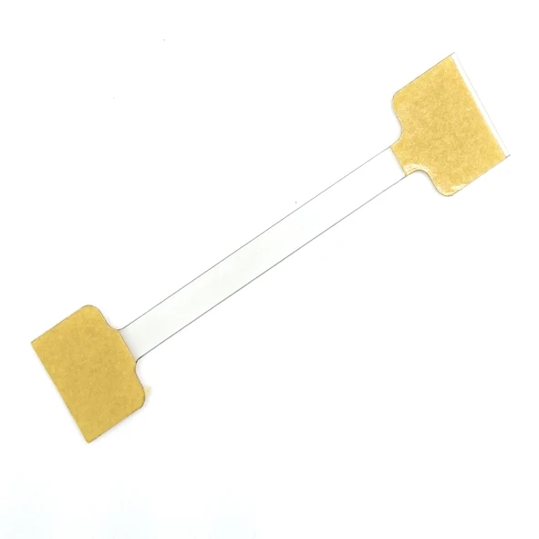 Twinstick aus PVC transparent, 75 mm lang, mit 2 Klebepunkten