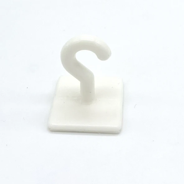 Deckenhaken 25 mm x 25 mm, selbstklebend, weiß