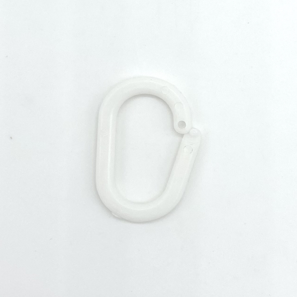 Displayring weiß, oval, 20 mm