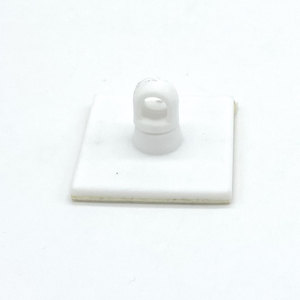 Rotating Clip 30 mm x 30 mm, selbstklebend, weiß, drehbar